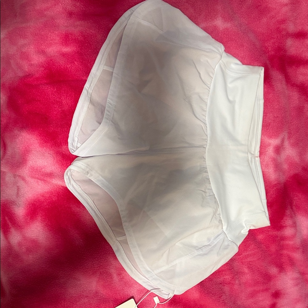 Women's White Athletic Shorts